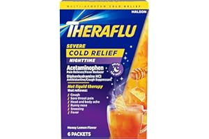 Theraflu Nighttime Severe Cold Relief Honey Lemon Flavor Powder - 6 Ct
