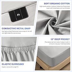 Grounding Sheets Queen Size, Earth Grounded Fitted