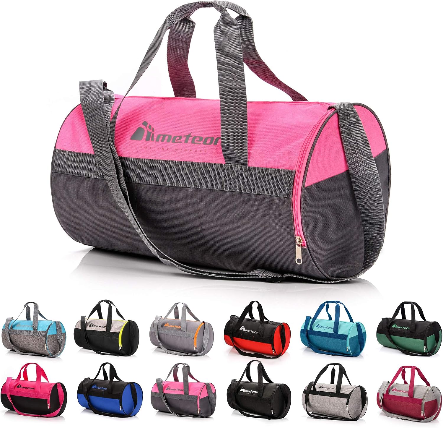 meteor Gym Duffel Cabin Holdall Bag, Lightweight Sports Luggage with Shoe Compartment, Shoulder Strap