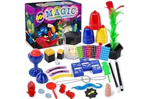 PATIFEED Magic Kit, Magic Tricks for Kids Age 6-8, 40 Magic Tricks with Instructions for Girls Boys Beginners to Perform, Gift for Boys Girls Kids