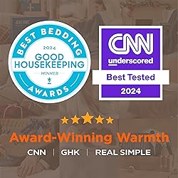 Bedsure Heated Blanket Electric Throw - Soft Ribbed