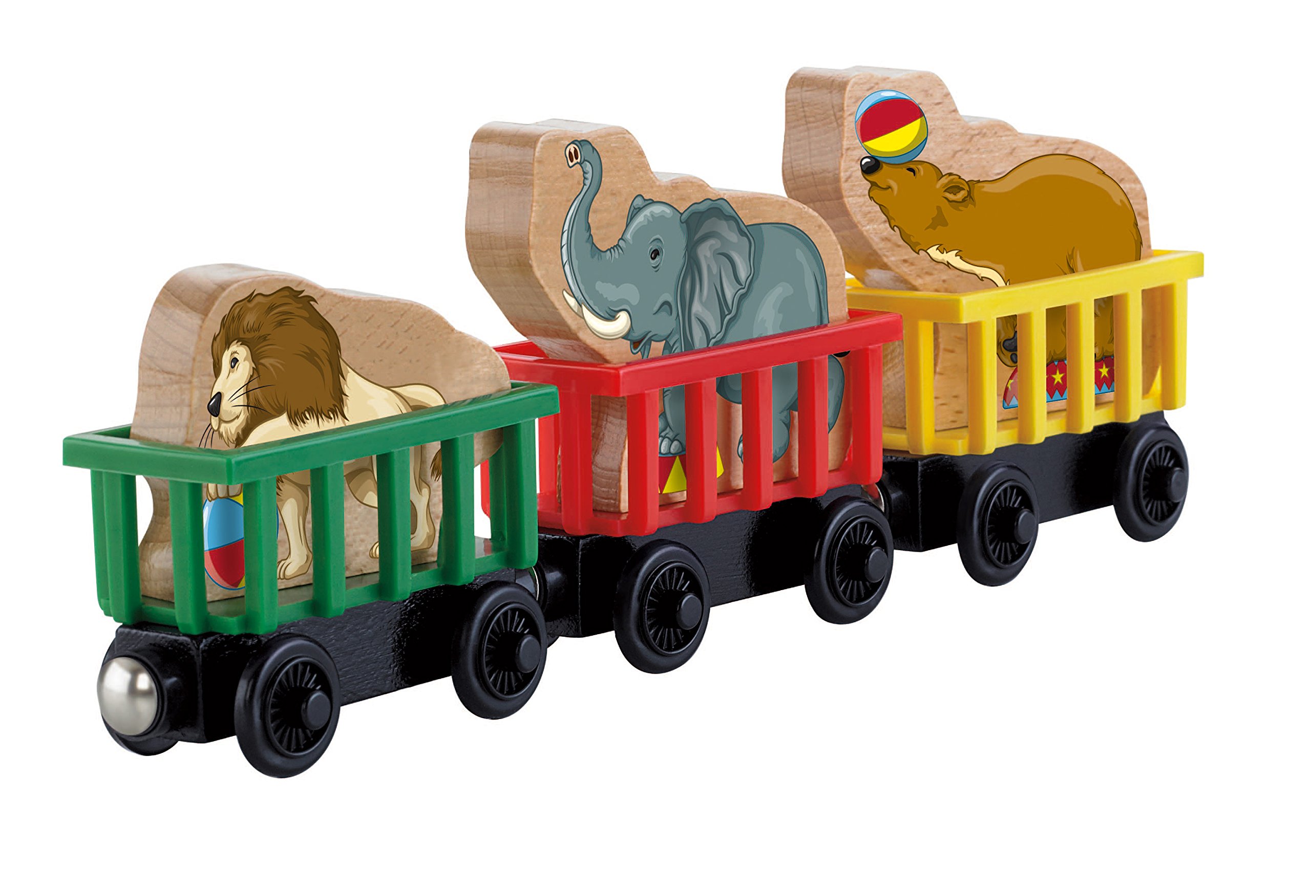 THOMAS & FRIENDSWooden Railway Circus Train Toy Vehicle Playset, 3-Pack