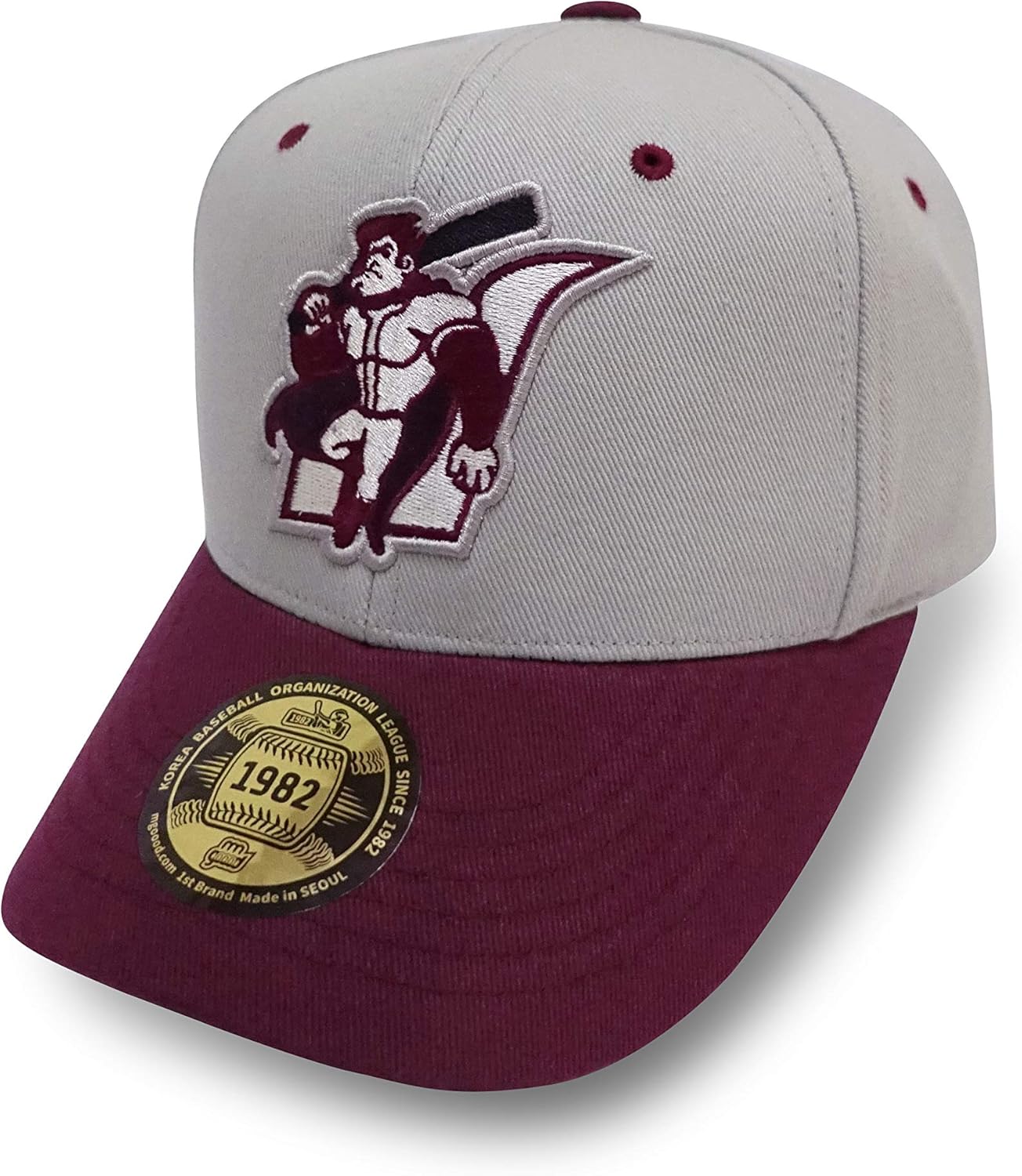 mgoood Baseball Caps Heroes Angry Series - Adjustable Snap Back Baseball Cap for Unisex-Adult… (Light Gray): Clothing