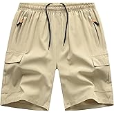 Aivees.Dream Boys Athletic Shorts, Youth Quick Dry Hiking Cargo Shorts, Running Short with Zipper Pockets