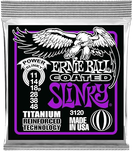 Amazon.com: Ernie Ball Regular Slinky Coated Titanium Electric