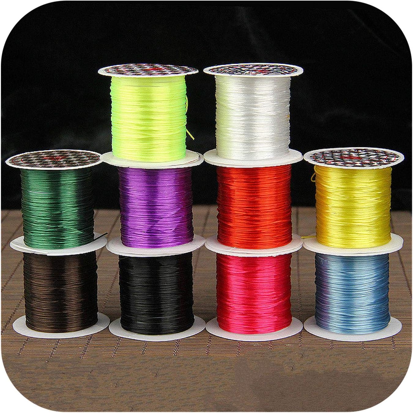 Elastics 10 Pcs/Set 10M Elastic Cord Red Blue Purple Green