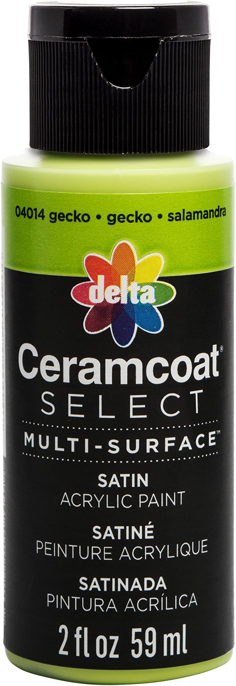 Plaid:Delta Ceramcoat Select Multi-Surface Paint 2Oz Gecko, Acrylic, Multicolour, 1.25x1.25x4 cm
