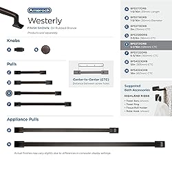 Amerock | Cabinet Pull | Oil Rubbed Bronze | 5-1/16