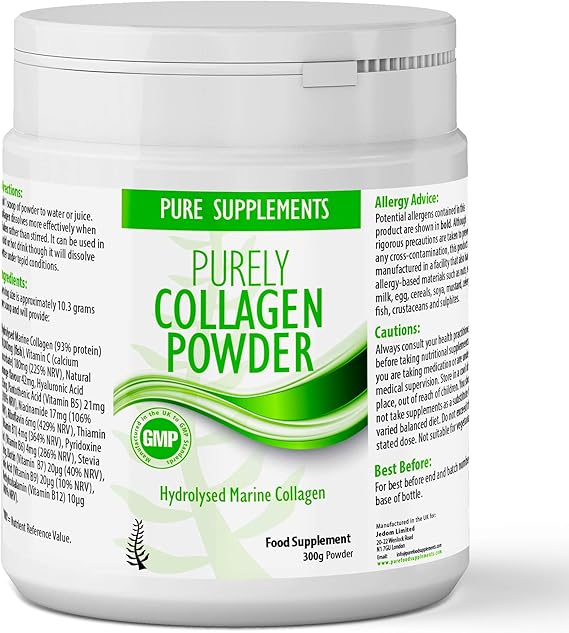 Hydrolised Marine Collagen Powder Hyaluronic Acid, Vitamin C