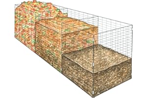 GARDENER'S SUPPLY COMPANY Gardeners Supply Company 3 Wire Compost Bin Composter | Heavy Duty Metal Outdoor Compost Piles Bins with Open Frame Design for Good Aeration | Best for Backyard Garden Organic Waste Composting