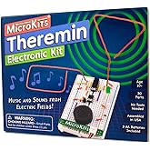 MicroKits Theremin Electronics Kit | Educational Music STEAM/STEM for Kids or Adults | No Tools Needed Easy to Build Breadboa