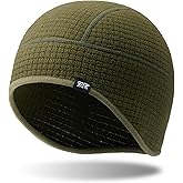 SUNMECI Winter Thermal Helmet Liner Skull Cap, Fleece Lined Warm Cycling Cap Ski Beanie for Men Women