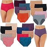 ToBeInStyle Women's Multi-Pack of Randomly Selected Seamless Stretch High Rise Waist Briefs