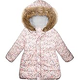 Miss Bei Girl's Kids Winter Coat Parka Kids Warm Puffer Jacket with Hooded (Toddler & Big Kids)