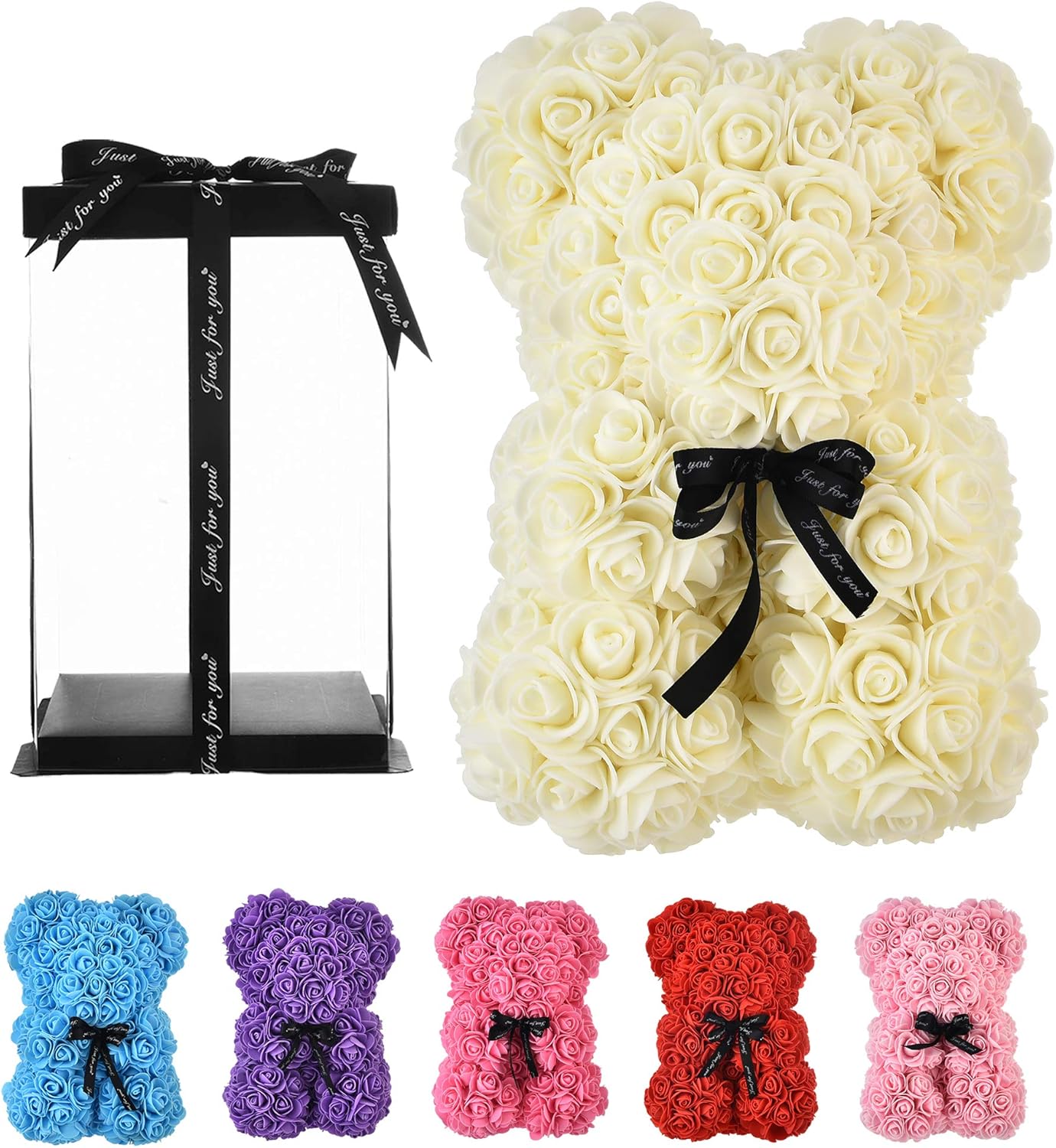 the luxury rose teddy bear