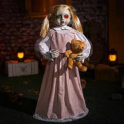 Halloween Animatronics 36inch Doll, 3ft Animated