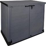 Duramax Cedargrain StoreAway 1200L Plastic Garden Storage Shed Grey