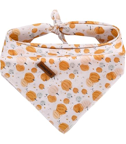 4 Bandanas Pour Chien Halloween - Réversibles, Taille Unique - Accessoire Déguisement Pour Chiens Et Chats