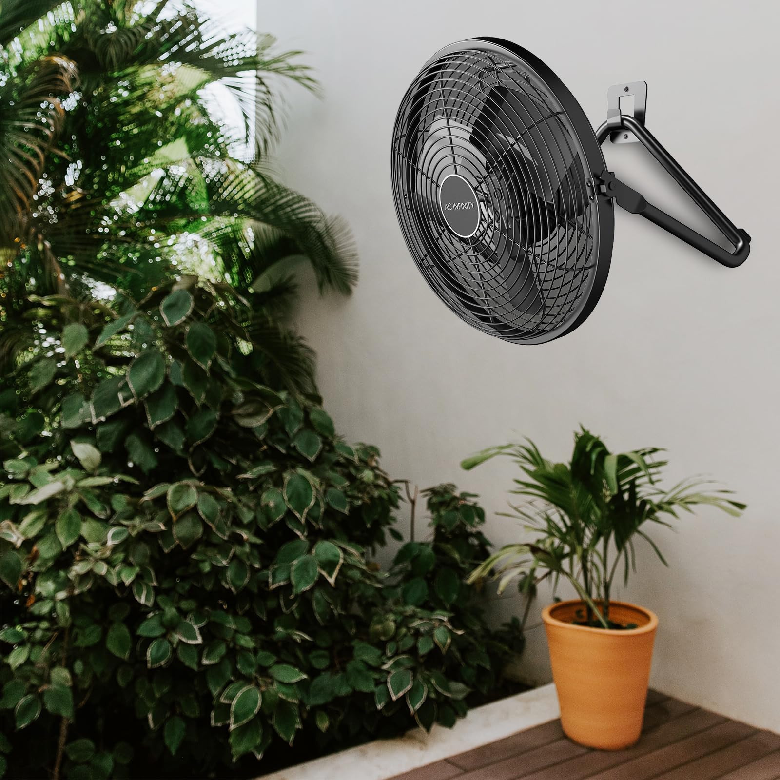 AC Infinity CLOUDLIFT S12, Industrial Wall Fan 12” with Wireless 10-Speed Controller, EC-Motor High-Velocity Shop Fan Floor Stand or Wall Mount, for Hydroponics, Greenhouses, Workshop Circulation
