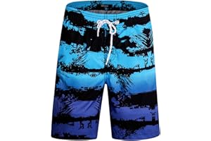 APTRO Men's Swim Trunks 9" Quick Dry Swimsuits Beach Bathing Suits Swim Board Shorts Mesh Liner