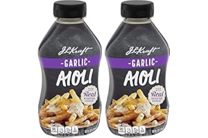 FCV J.L Kraft Garlic Aioli with Real Roasted Garlic Spread for Dipping, Sandwiches, Burgers - 2 Pk (24oz)
