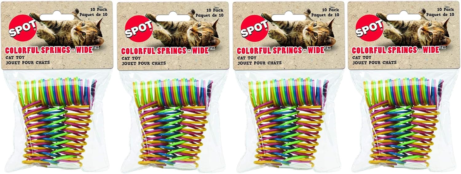 Ethical Wide Colorful Springs Cat Toy : Pet Supplies