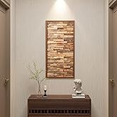 CONSDAN Wood Wall Decor | USA Grown Hardwood, Rustic Wooden Wall Art, Home Decorations for Living Room and Bedroom Aesthetic,