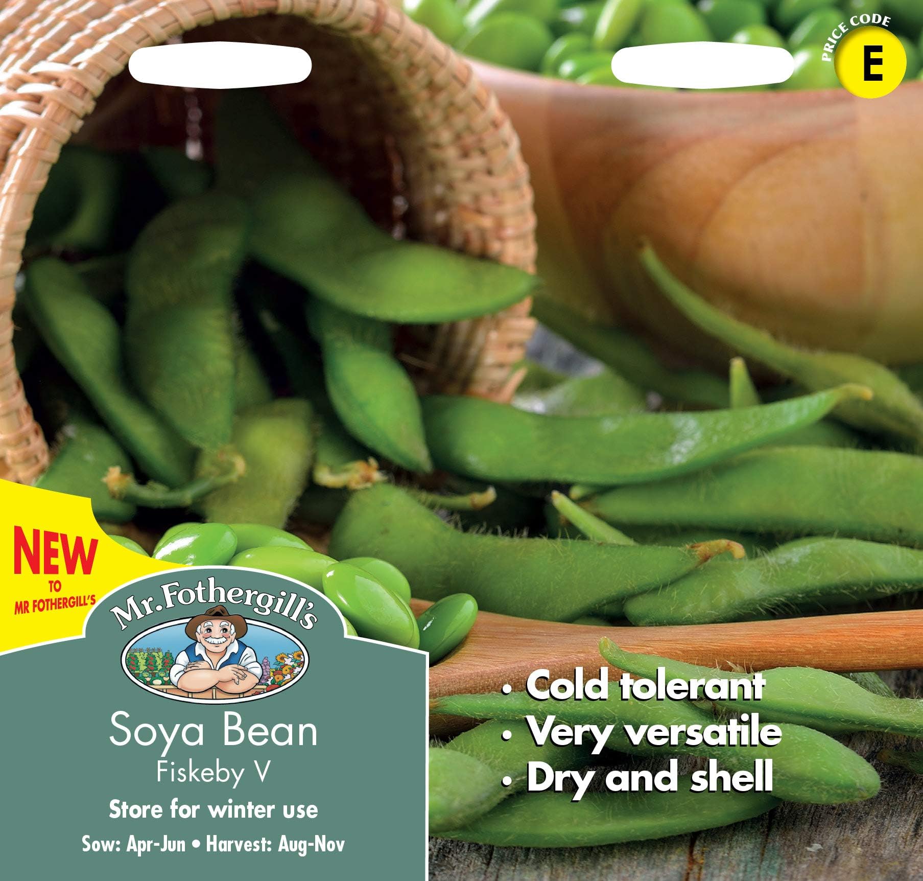 Mr Fothergill’s Seeds LtdSOYA Bean Fiskeby Flower Seeds, Green