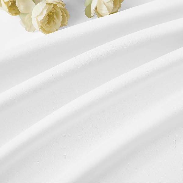 KANGBANG WHITE PINCH PLEAT CURTAINS 96 INCHES LONG FOR LIVING ROOM, LIGHT BLOCKING THERMAL SOLID PLEATED CURTAIN PANELS WITH HOOKS FOR BABY’S CRIB DORM, SOFT & VERTICAL HOME DECOR, W40XL96,2 PCS