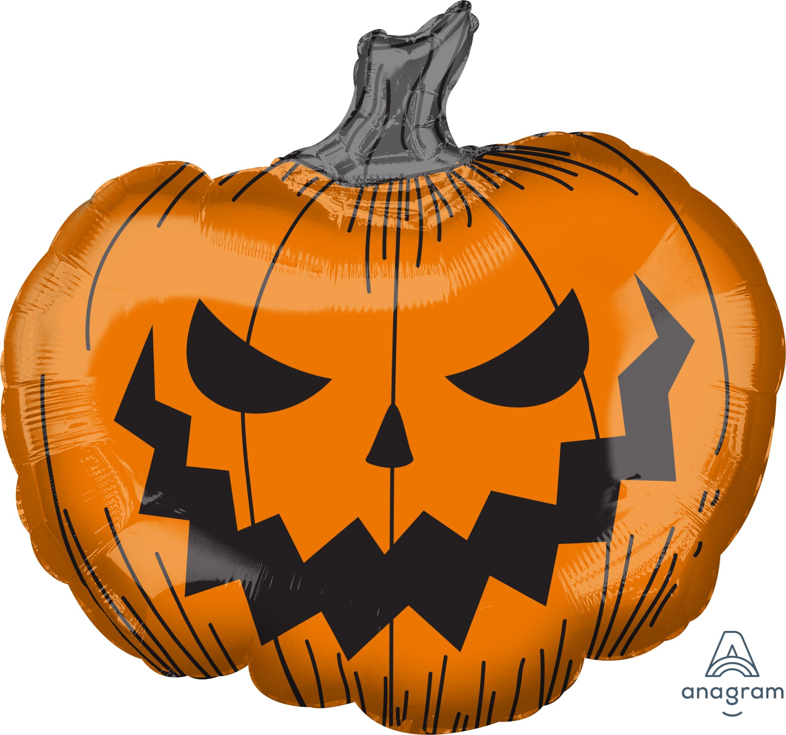 Amscan Anagram 4004101 - Halloween Hallows' Eve Scary Pumpkin SuperShape Foil Balloon - 29"