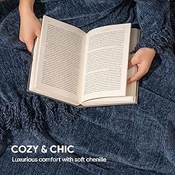 RECYCO Throw Blanket Soft Cozy Chenille Throw