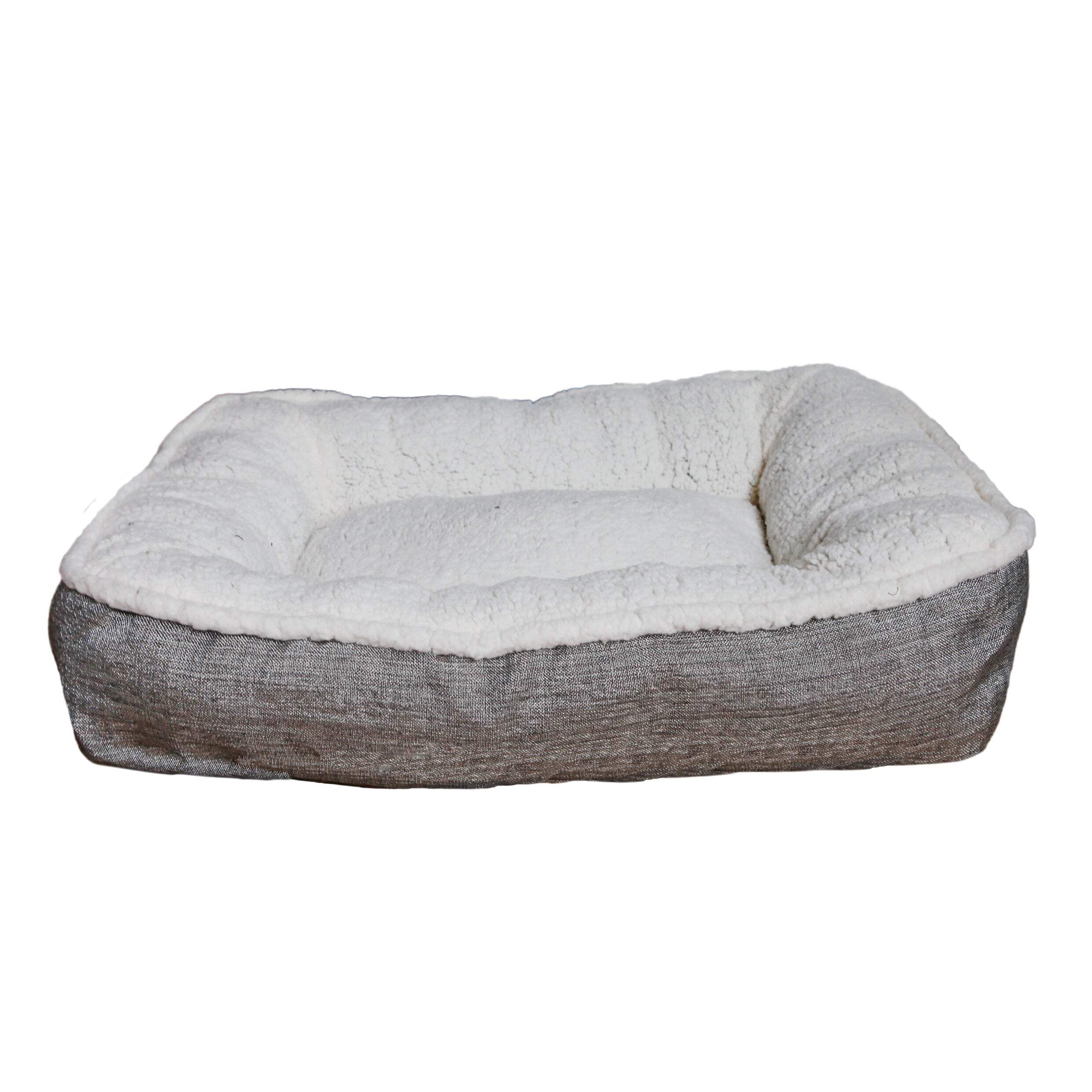 Rosewood Plush/Tweed Teddy Bear Dog Mattress, Small