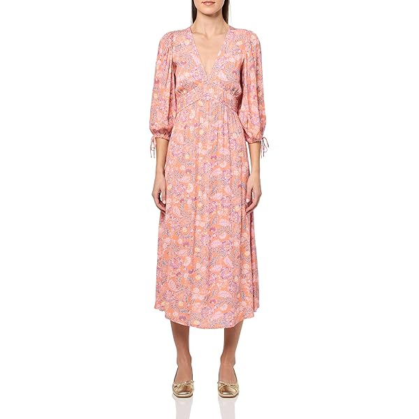 cotton wrap midi dress Flutter Sleeve Linen Wrap Midi Dress | European Linen
