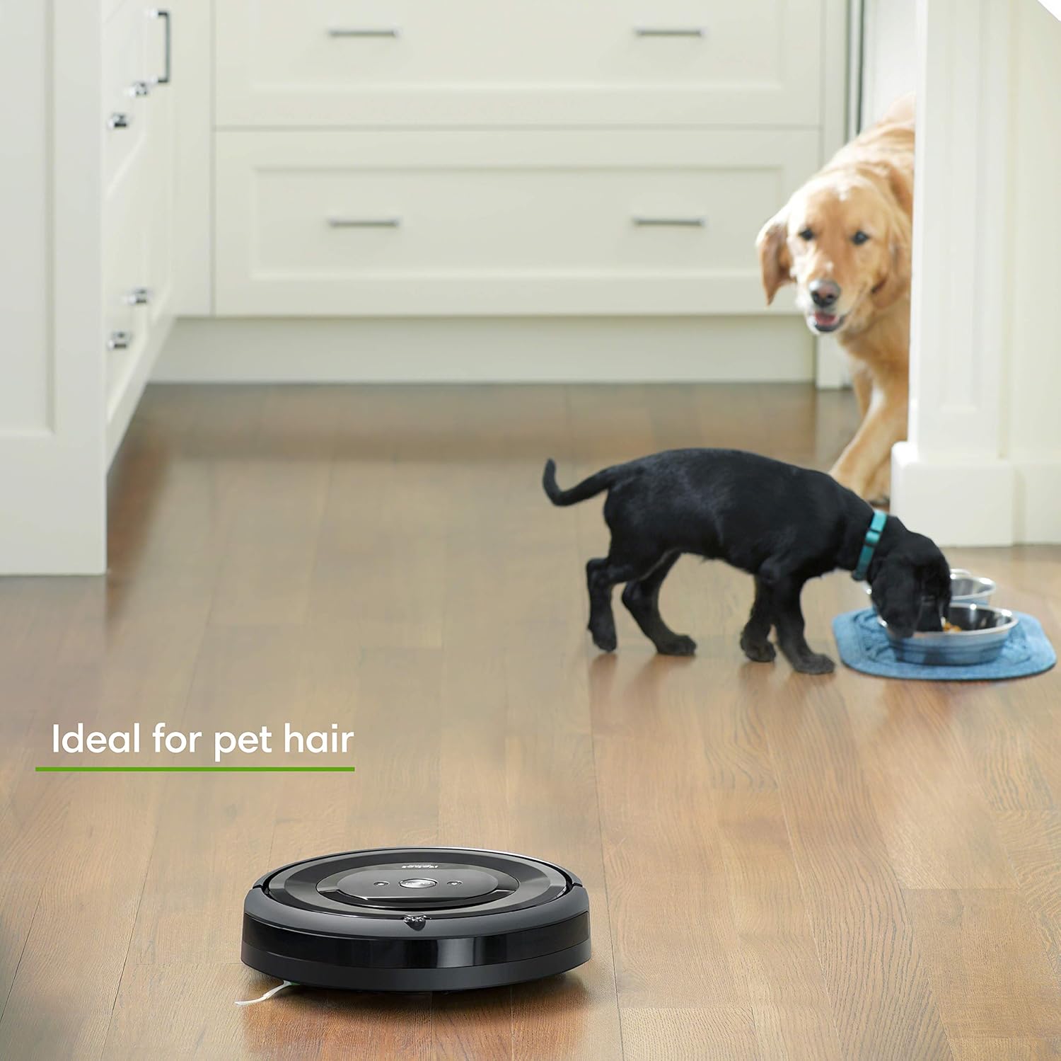 iRobot Roomba E5 (5150) Robot Vacuum - Wi-Fi Connected, Works with Alexa, Ideal for Pet Hair, Carpets, Hard, Self-Charging Robotic Vacuum, Black -