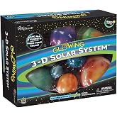 Great Explorations 3D Glow Solar System Ceiling Kit, STEM, Ages 5+ | 3D Glow in the Dark Solar System Ceiling Kit, Hanging Planets &amp; Glow Stars, STEM Science Decor, Ages 5+