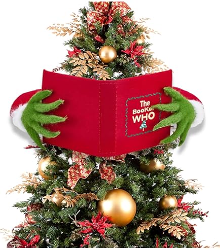 thumbnail image 2 of 6-Pack Green Furry Christmas Picks - 13 Inch Spiral Tree Topper Stems For Xmas Decorations 2 of 9