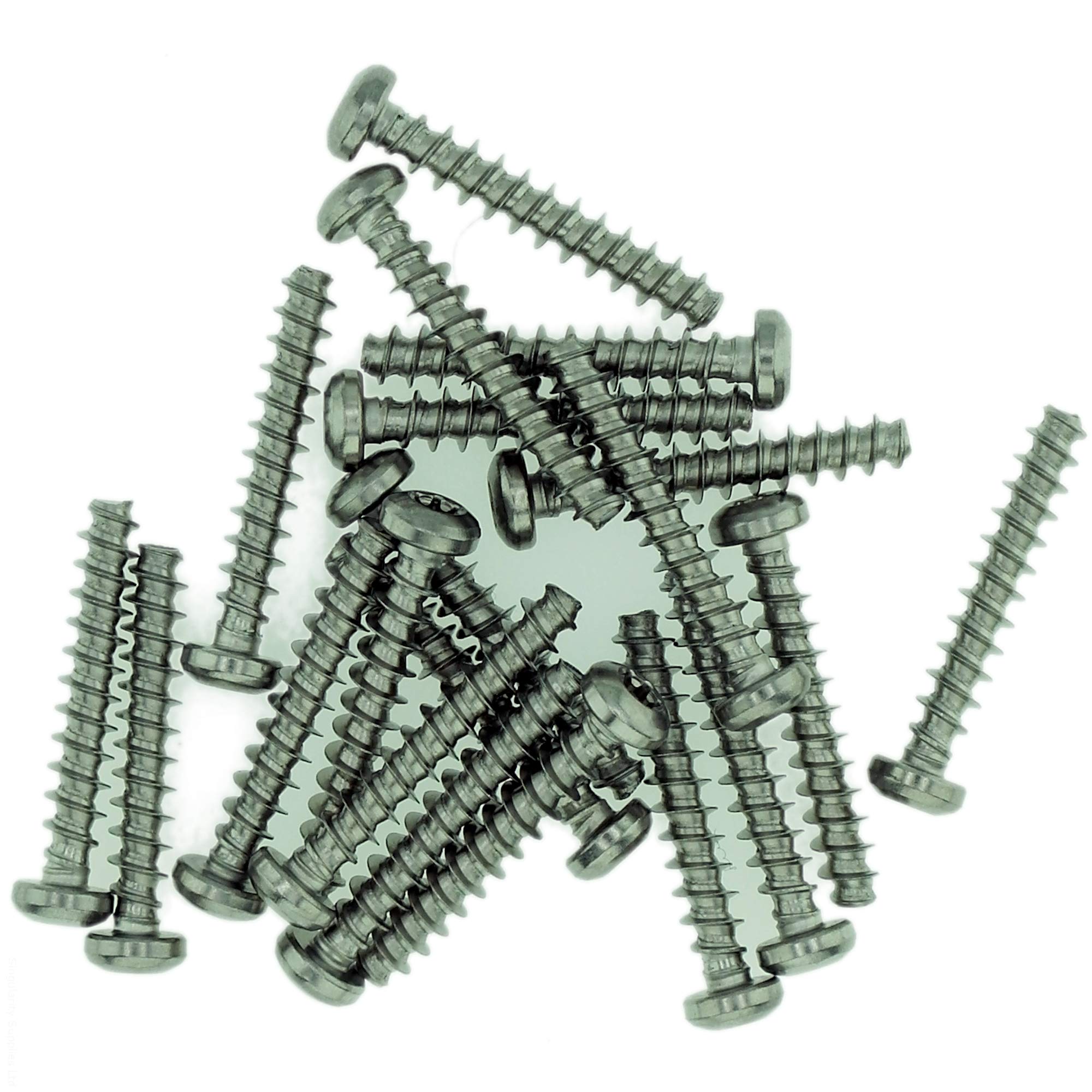 D4 (4mm x 12mm) TX Pan Screws for Plastic - Stainless Steel (A2) (Pack of 20) — image 1