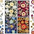 MIKIYA 92Pcs Pressed Dried Flowers for Resin, Real Assorted Natural Bulk Dry Floral Leaves for DIY Art Crafts, Epoxy Molds, Jewelry, Soap, Candle Making, Nails Decors