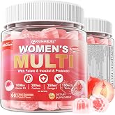Women's Multivitamin Gummies-Methylated Multivitamin for Women with Omega-3 | Magnesium,Calcium, Enzymes,Probiotic &amp; Antioxidant Blend to Support Overall Health, Immunity, Hair, Nails &amp; Skin Health-1Pack