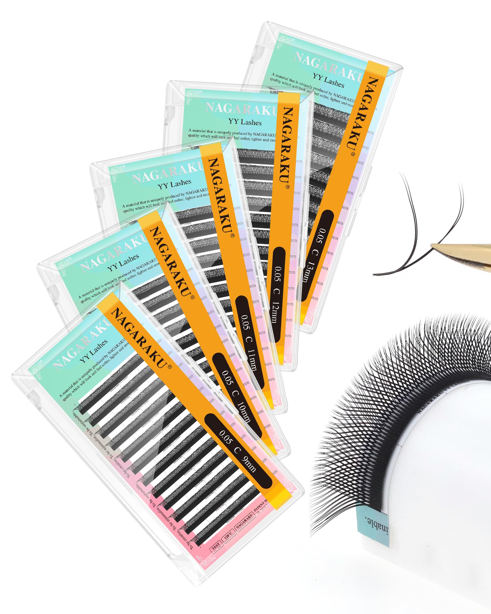 NAGARAKU 5 Trays yy Eyelash Extensions y lash