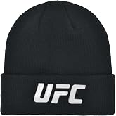 Concept One Unisex Adult UFC Beanie Hat, Cuffed Winter Knit Cap with Logo