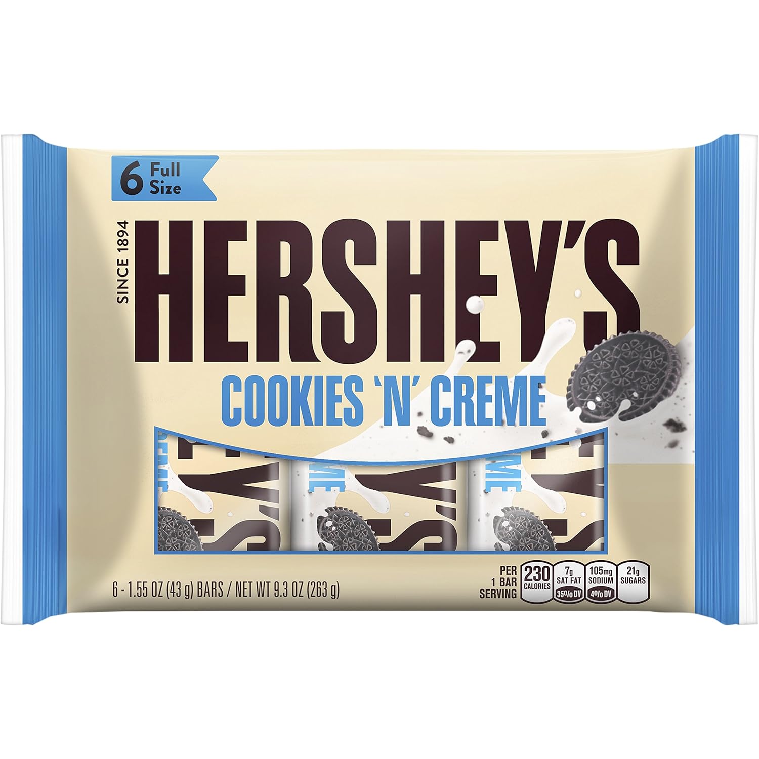 Hershey's Cookies and Creme Chocolate, 263g Amazon.in Grocery