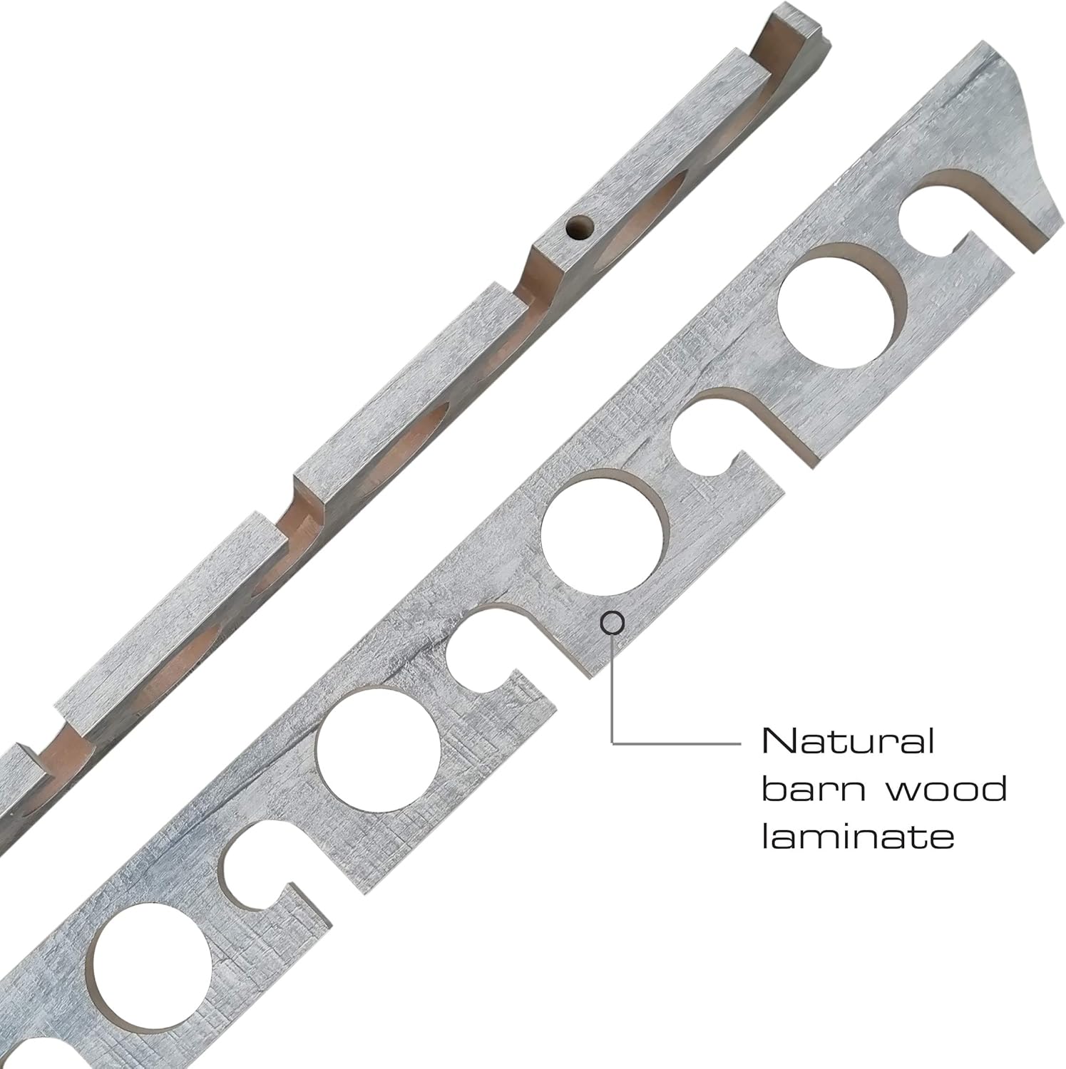 Rush Creek Creations 2 in 1, 11 Fishing Rod/Pole Storage Wall/Ceiling Rack, Barn Wood, One Size (B07M9FYX1P): Sports & Outdoors