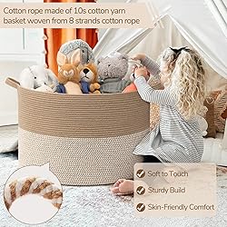 INDRESSME 115L Extra Large Woven Baskets for