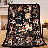 citari Mushroom Blanket Mushroom Decor Throw Blanket Gifts for Girls Boys Plant Lovers Super Warm Soft Plush Lightweight Fleece Flannel Bedding Blankets for Kids Adults Women Men 50"X40"