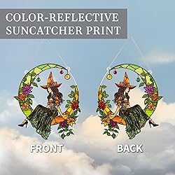 Halloween Faux Stained Glass Ghost Ornaments