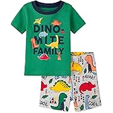 The Children's Place Baby-Boys and Toddler Snug Fit 100% Cotton Short Sleeve Top and Shorts 2-Piece Pajama Set