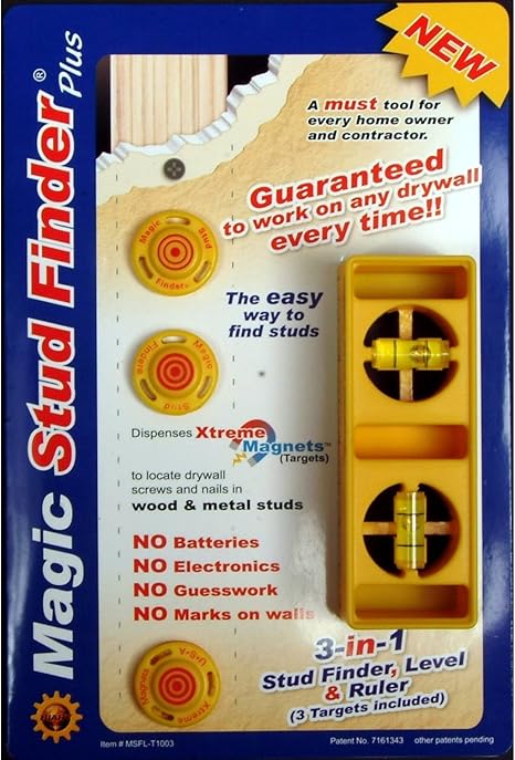 Biary Innovations Msfl T1003 Magic Stud Finder Plus With Free Steel Ruler And 3 Targets Included Amazon Ca Tools Home Improvement Biary Innovations Msfl T1003 Magic Stud Finder Plus With Free Steel Ruler And 3 Targets Included Amazon Ca Tools Home Improvement