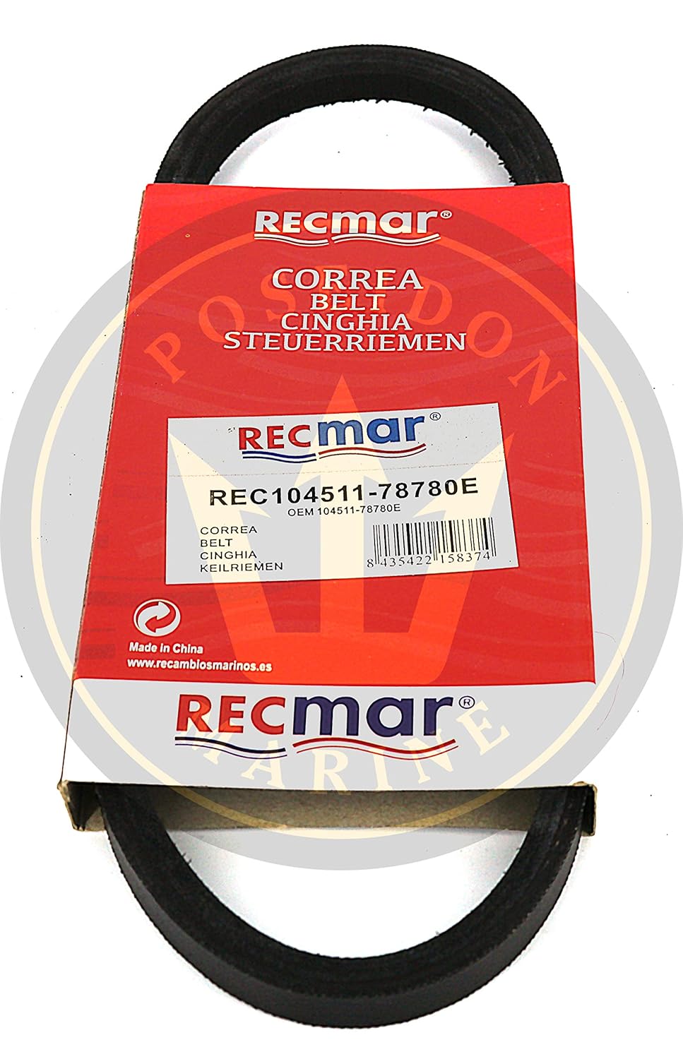 RECMAR Alternator Belt for Yanmar 3GM30F 3YM27A RO 104511