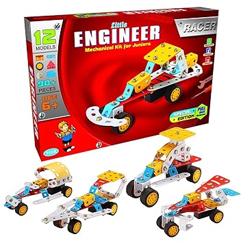 Lodestone Racer Little Engineer Mechanical Kit For Juniors (Multi-Color)